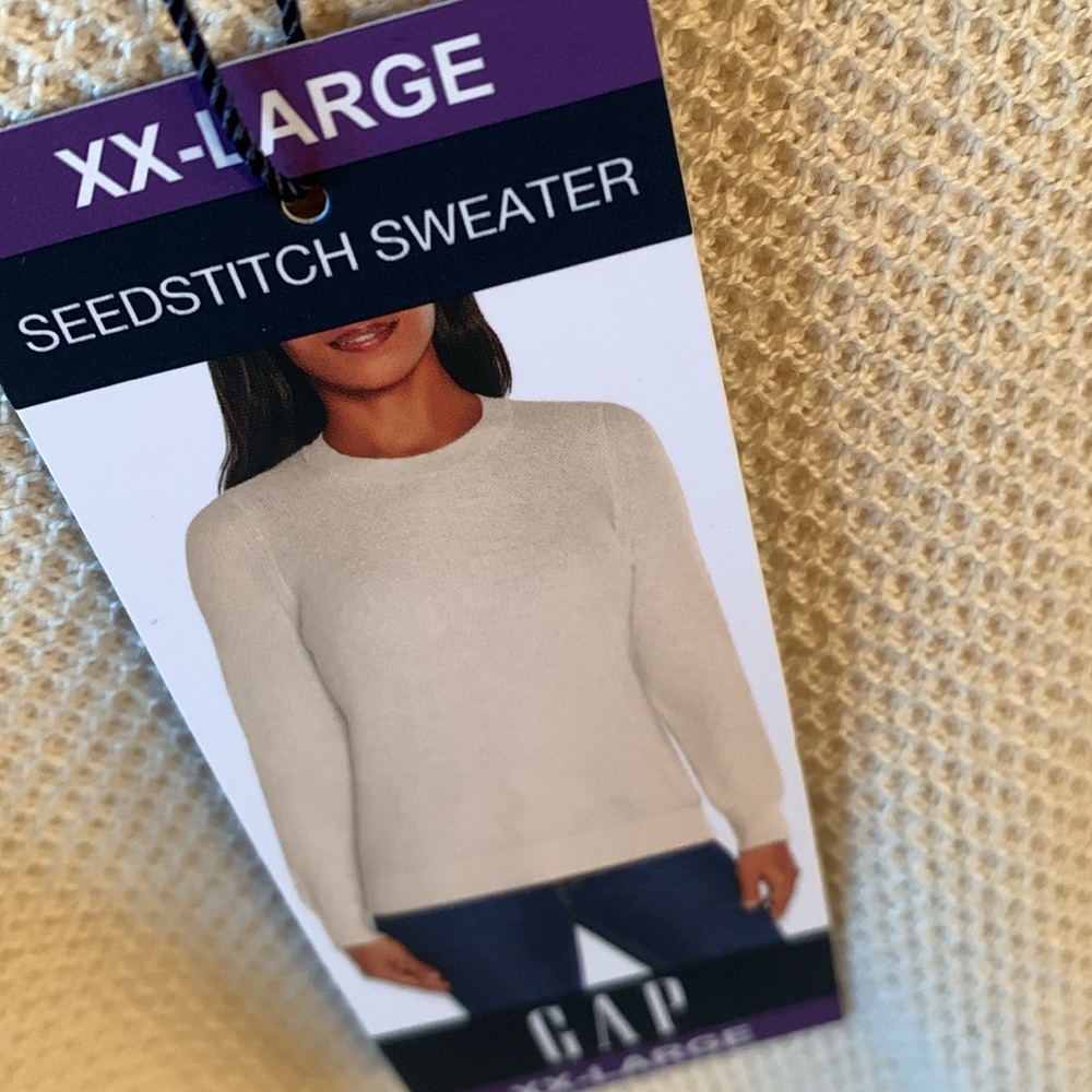 Gap sz XXL seed stitch sweater nwt - Picture 3 of 6